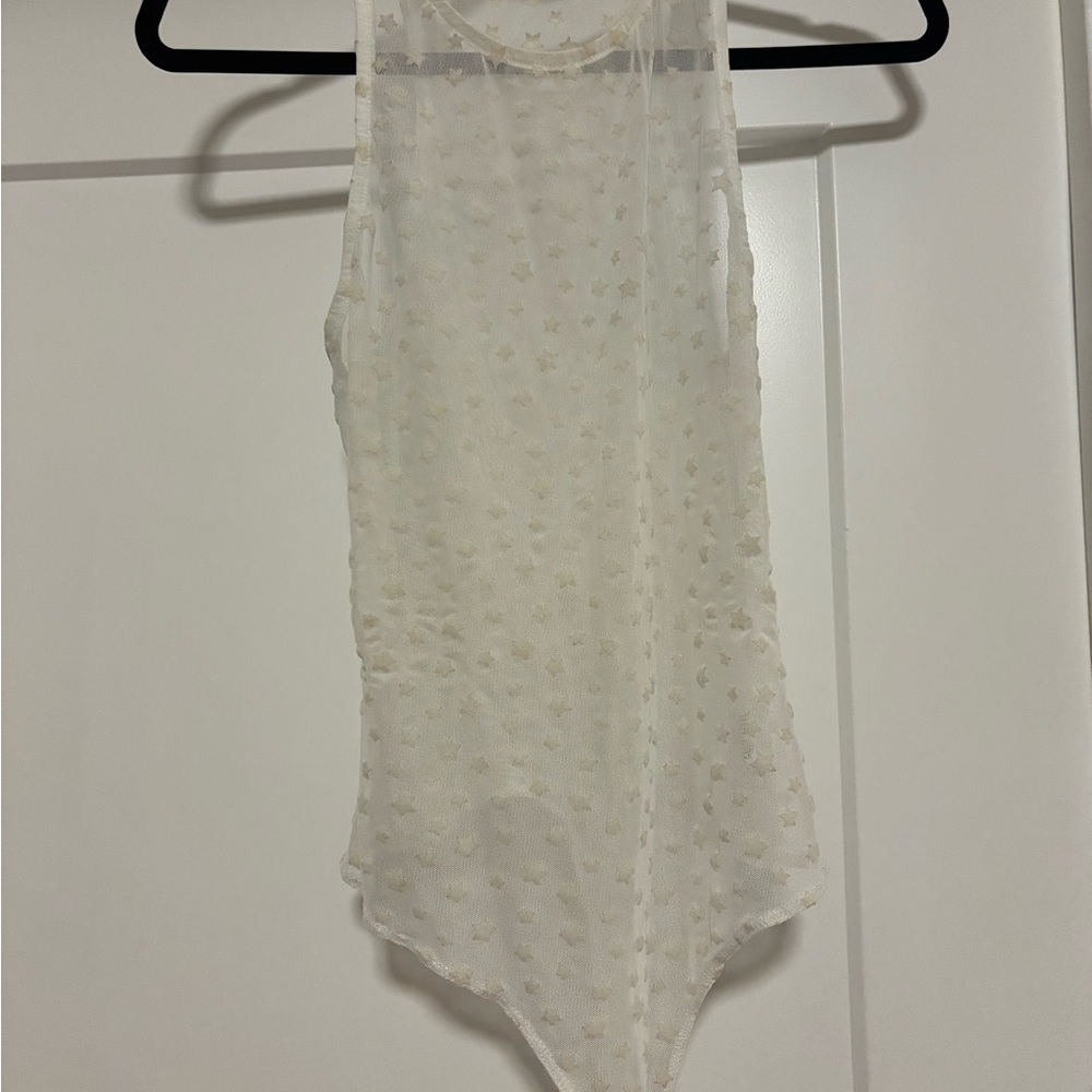 Le Lis Mesh Bodysuit with Stars